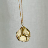 the impression pendant - solid gold