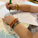 little tala bracelet - ruby silver