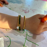 little tala bracelet - ruby silver