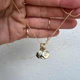 little initial - sterling silver