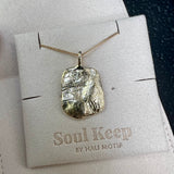 the impression pendant - solid gold