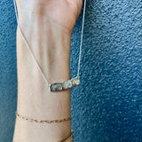the impression bar pendant - sterling silver