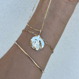 the impression pendant - solid gold