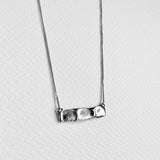 the impression bar pendant - sterling silver