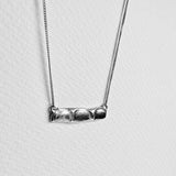 the impression bar pendant - sterling silver