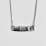 the impression bar pendant - sterling silver