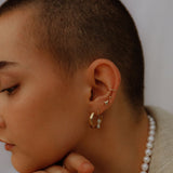 the little heart stud - solid gold