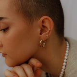 the little heart stud - sterling silver