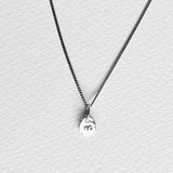formed initial - sterling silver