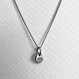 formed initial - sterling silver