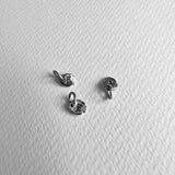 formed initial - sterling silver