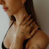 the little dot ring - solid gold