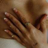 the little dot ring - sterling silver