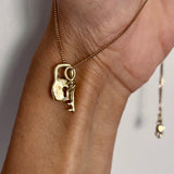 the lock & key - sterling silver