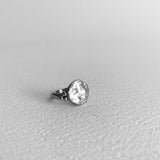 the moon visage ring - sterling silver