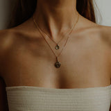 the moon visage pendant - solid gold