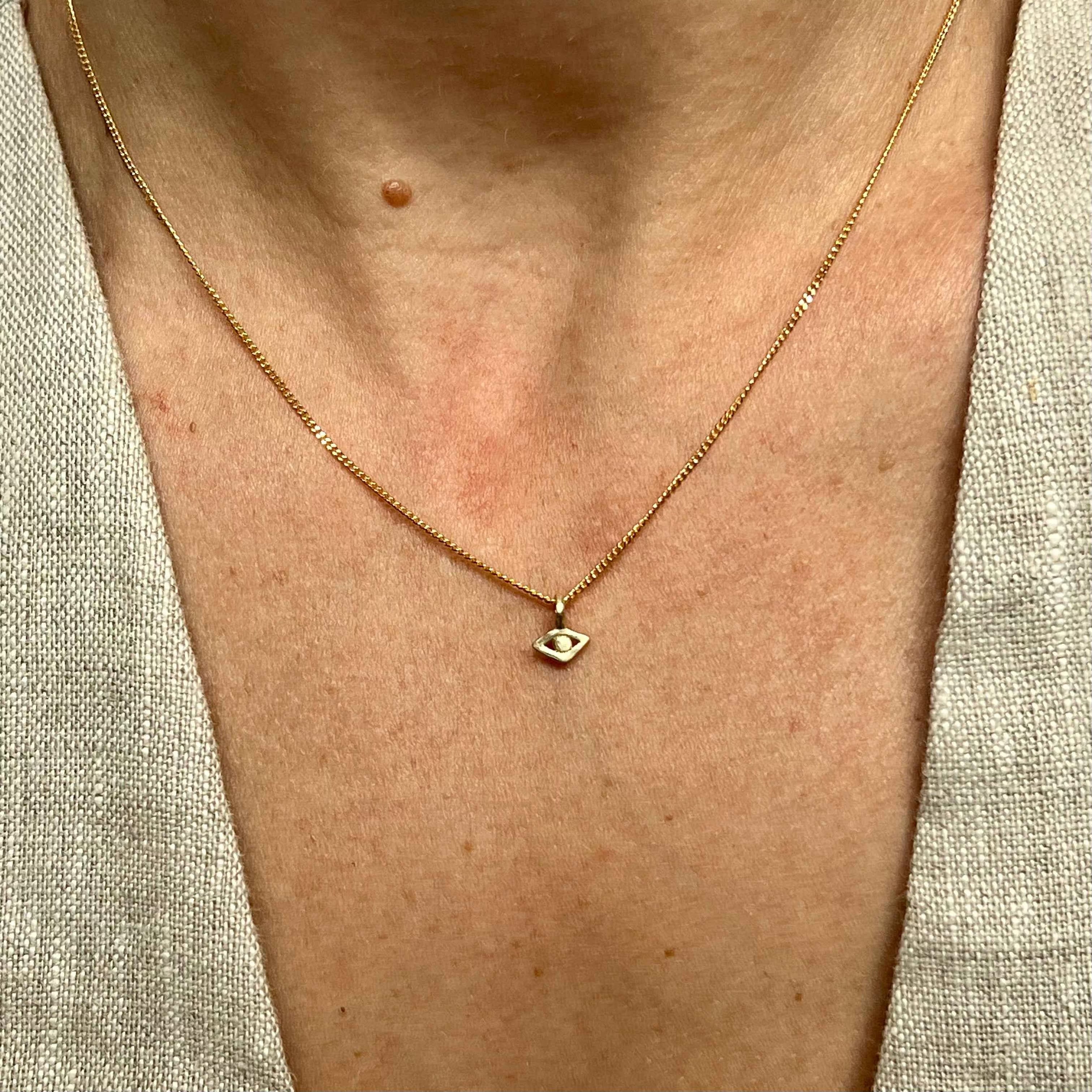 the little evil eye - sterling silver