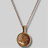 the aries zodiac pendant - solid gold