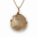 The Pendant - ink print impression - yellow gold • rose gold • white gold