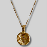 the sagittarius zodiac pendant - solid gold