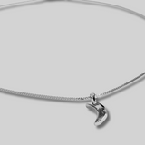 the crescent moon pendant - sterling silver