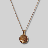 the aries zodiac pendant - solid gold