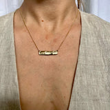 the impression bar pendant - solid gold