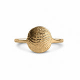 el anillo de impresión - oro macizo