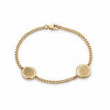 la pulsera clásica de impresión - oro macizo 