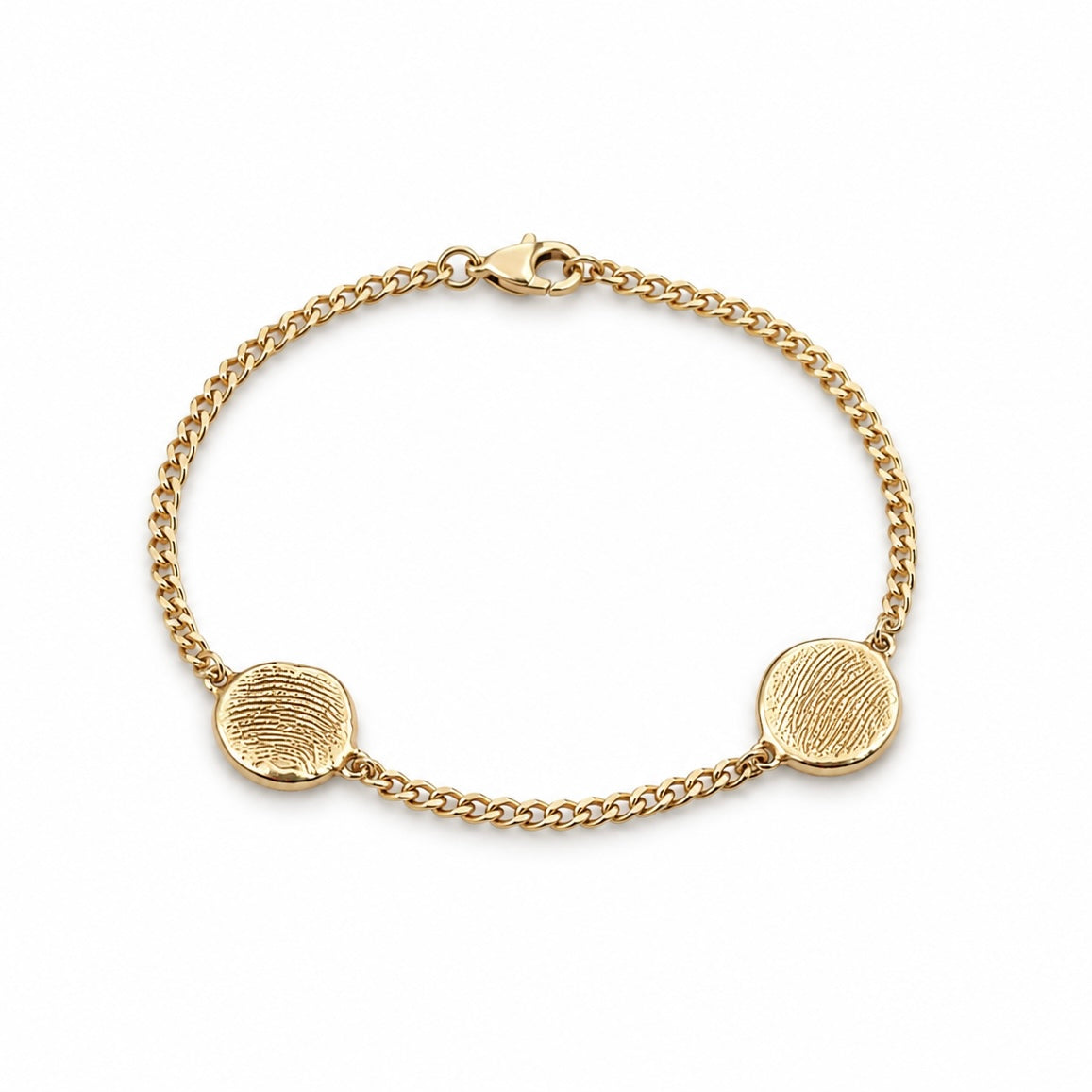 The Classic Bracelet - ink print impression - yellow gold - HALI MOTIF