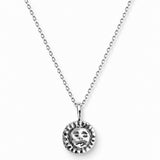 the sun visage pendant - sterling silver