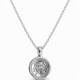 the cancer zodiac pendant - sterling silver