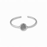 The Cuff - ink print impression - sterling silver