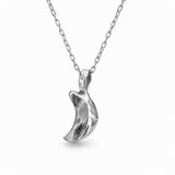 the crescent moon pendant - sterling silver