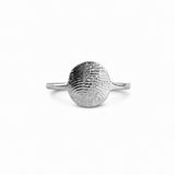 The Disc Ring - wax impression kit - sterling silver