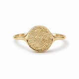 el anillo de impresión - oro macizo
