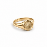 The Elegant Signet - ink print impression - yellow gold • rose gold • white gold