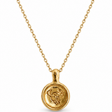 the aries zodiac pendant - solid gold