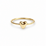 the little heart ring - solid gold