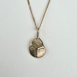 the impression pendant - solid gold