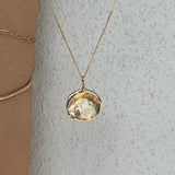 the impression pendant - solid gold