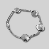 pulsera clásica la impresión - plata de ley