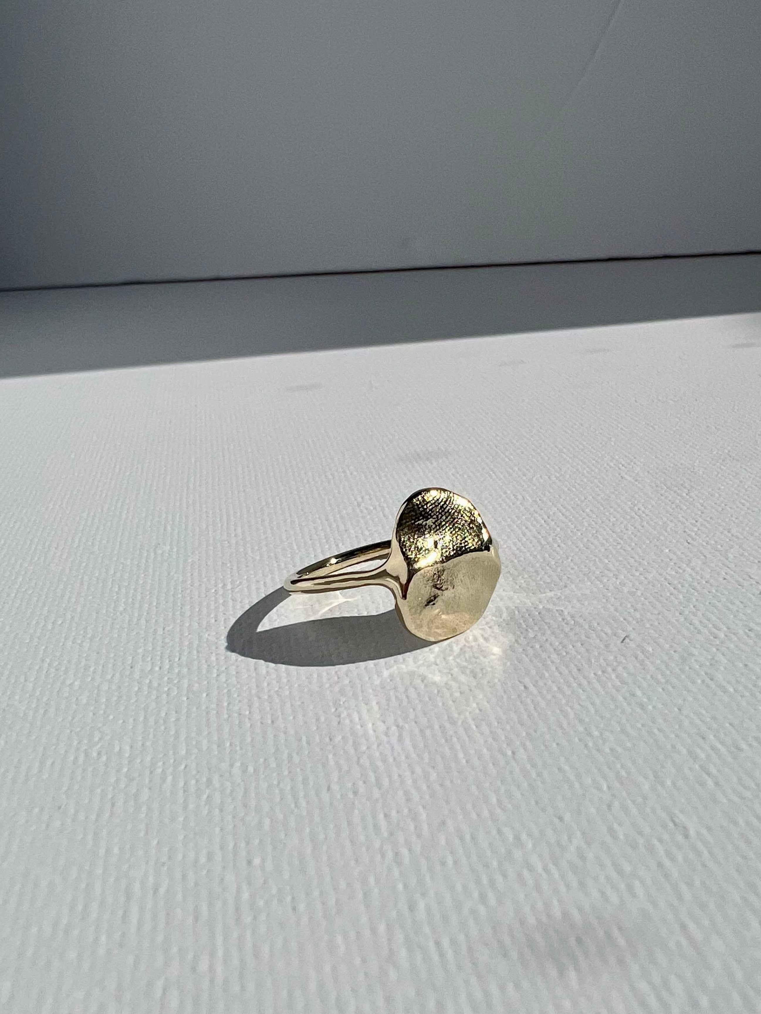 The Disc Ring - wax impression kit - sterling silver