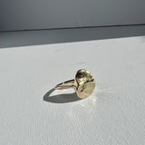 el anillo de impresión - oro macizo