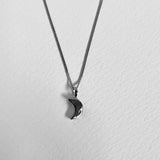 the crescent moon pendant - sterling silver