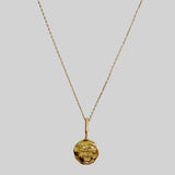 the moon visage pendant - solid gold