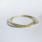 the unadorned bangle - solid gold