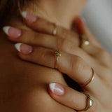 the little heart ring - solid gold