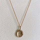 the impression pendant - solid gold